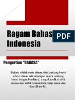 1. Ragam Bahasa Indonesia