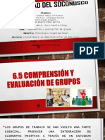 Comprencion y Evaluacion de Grupos