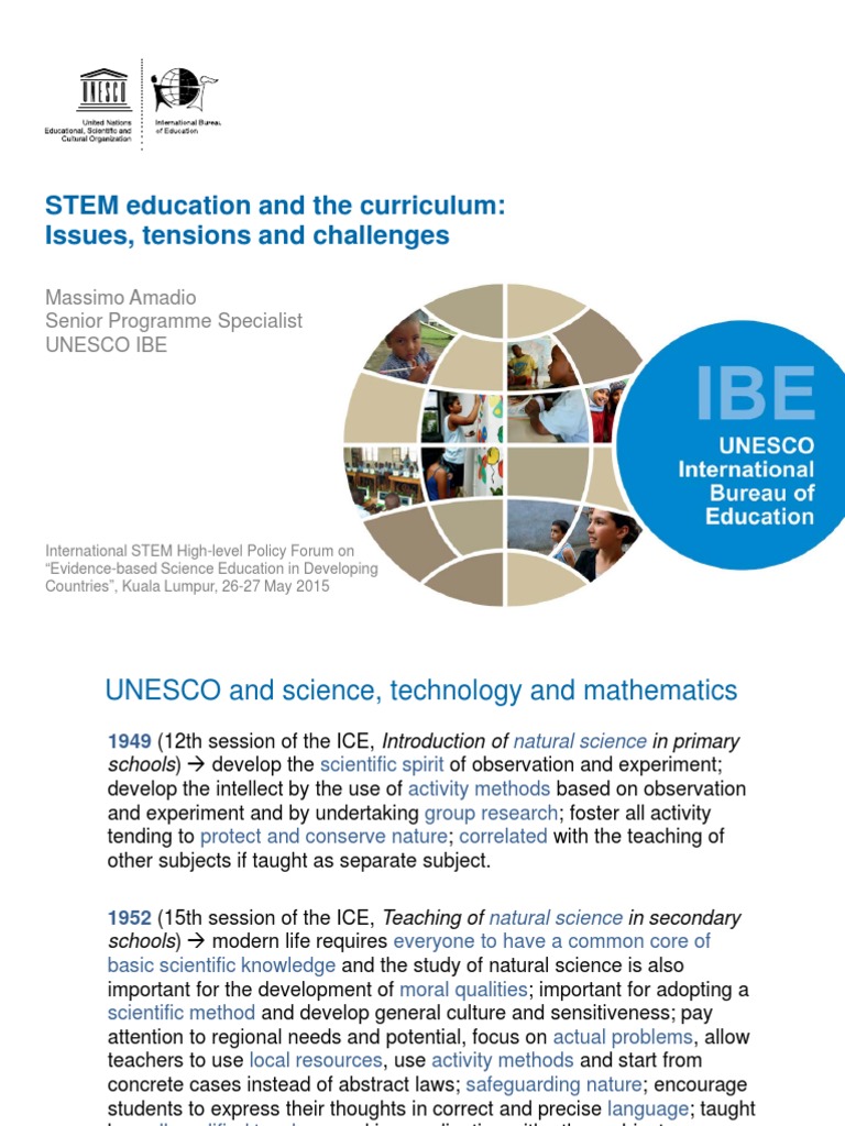 Challenges in STEM Education Curriculum | PDF | Science, Technology ...