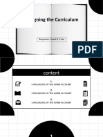 Designing The Curriculum