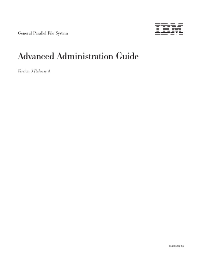 GPFS V3.4 Advanced Administration Guide | PDF | Computer Cluster | File ...