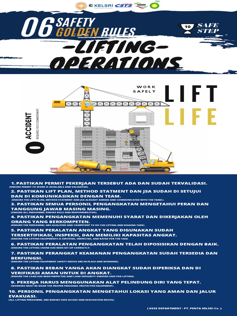 LIFTING SAFETY GUIDELINES | PDF