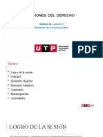 Instituciones Del Derecho Civil: SEMANA 06 - Sesión 01 Elementos de La Relación Jurídica