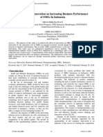 The Effect of Innovation On Increasing Business Performance of Smes in Indonesia