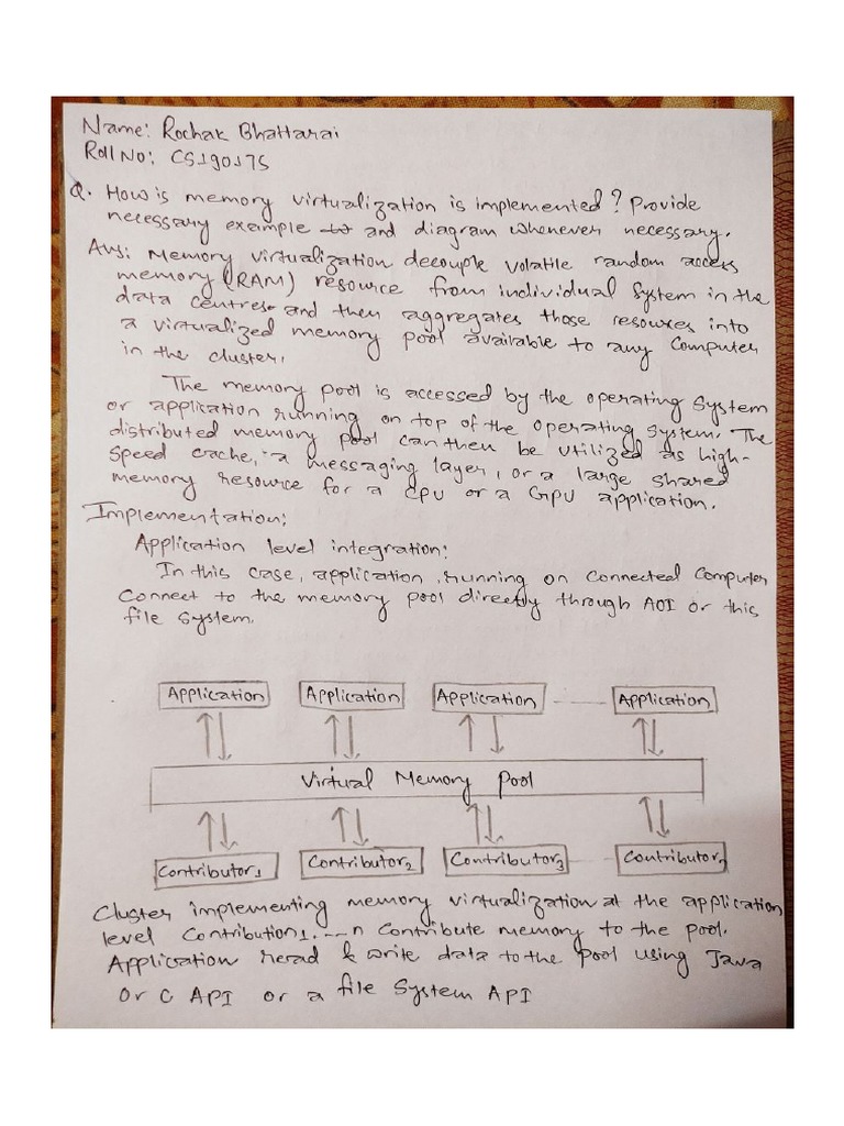 Memory Virtualization in Cloud Computing | PDF