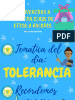 Bienvenidos A Nuestra Clase de Etica y Valores