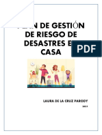 Plan de Gestión de Desastres en Casa