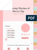 Analyzing Maxims of Movie Clip-Group 4