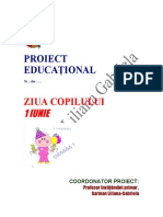 Proiect Educational 1 Iunie