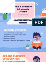 Ethic in Education in Indonesia Context
