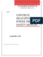 Concrete Helicopter Power Trowel Safety Manual: Alomaier Trading & Contacting Co