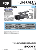 Sony Hdr-fx7 Fx7e Ver-1.4 Level-2 SM