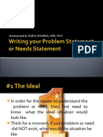 Metodologi Penelitian How to Write Problem Statement 19 Slides