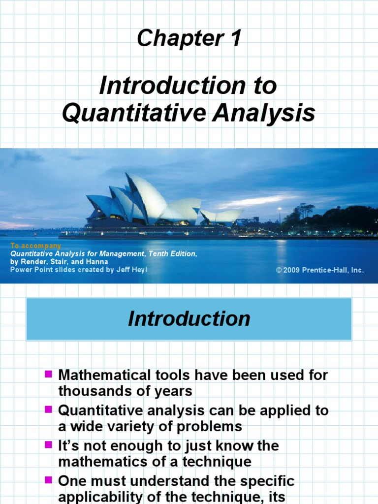 Chap - 01 - QAM Introduction | PDF | Statistics | Scientific Method