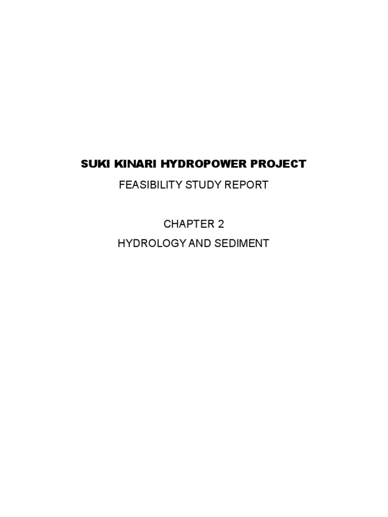 Suki Kinari Hydropower Hydrology Report | PDF | Flood | Rain