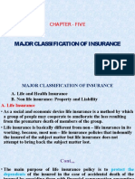 Major Classifications of Insurance