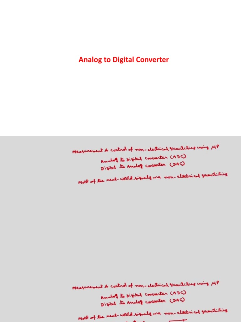 Analog To Digital Converter PDF