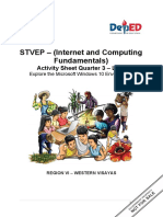 STVEP - (Internet and Computing Fundamentals) : Activity Sheet Quarter 3 - LO 9