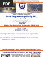 AASTU - Rock Engineering CH-1 (MnEg 601) 2019 PDF