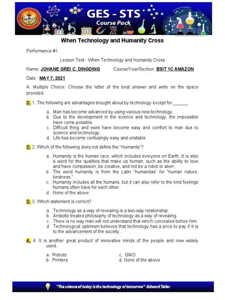 Technology and Humanity Intersection | PDF | Human | Social Media