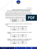 La Asamblea Extraordinaria de JUPOL Aprueba Por Mayoría Absoluta El Cese Del Actual Secretario General y La Convocatoria de Elecciones