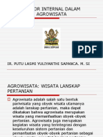 Faktor Internal Agrowisata