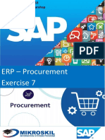 Erp - Procurement - Exercise 7