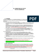 Orientaciones para El Comentario de Textos.