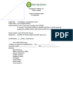 I.The Project Proposal Outline: ST ND RD TH