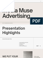 Beige and Black Big Bold Texts Advertising Agency Business Presentation