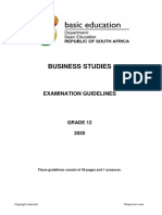 Business Studies GR 12 Exam Guidelines 2020 Eng