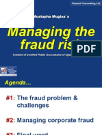 Managing The Fraud Risk: Mustapha Mugisa S