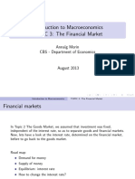 Introduction To Macroeconomics TOPIC 3: The Financial Market