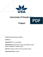 University of South Asia Project: Course: Section: Submitted To: Submitted by