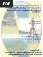 Download Proceeding of Int Conference on Environmental Technology and Construction Engineering for Sustainable Development 2011 by ssjony SN51041431 doc pdf