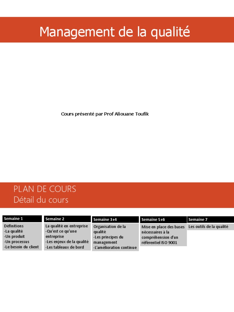 Management de la qualité en entreprise | PDF | Sociétés | Business