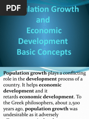 Population Growth and Development