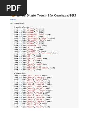 Basic NLP on Disaster Tweets