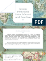 Prosedur Perencanaan Sistem Informasi untuk Persediaan