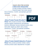 3 Macam Aliran Fisik Produksi