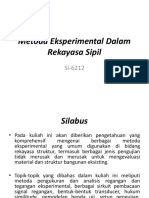 Metoda Eksperimental Dalam Rekayasa Sipil (I)