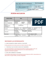 Sesion 1-2do Bim 4 A-Acidos Nucleicos - Tarea Realizada