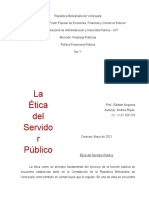 Etica Del Servidor Publico (Ensayo) - 4to Corte