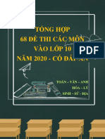 Tong Hop 68 de Thi Vao Lop 10 Cac Mon Nam 2020 Co Dap An 6536