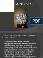 Hiasan Lampu Koran