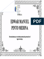 Diploma Edwar Manuel Santos