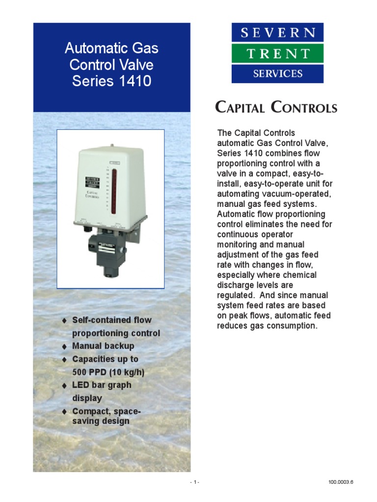 Automatic Gas Control Valve Series 1410 Apital Ontrols PDF Valve