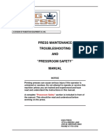 Press Maintenance Troubleshooting AND "Pressroom Safety" Manual