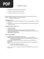 Chapter 13-Leases: Leases - An Agreement Whereby The Lessor Conveys To The Lessee, in Return For A Payment or Series of