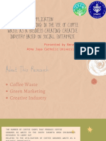 Coffee Waste to Creative Industry